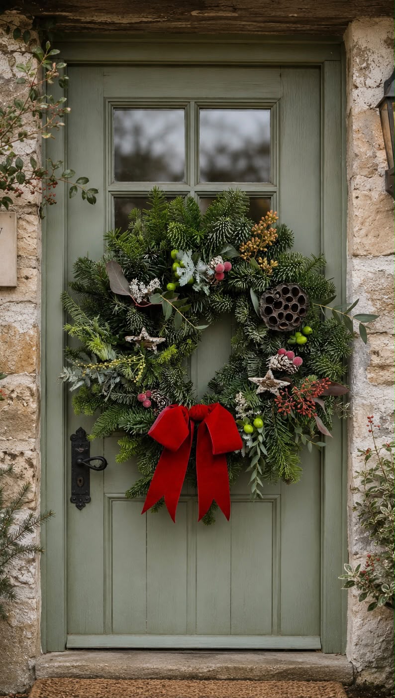 Christmas wreath by Willow and Moss