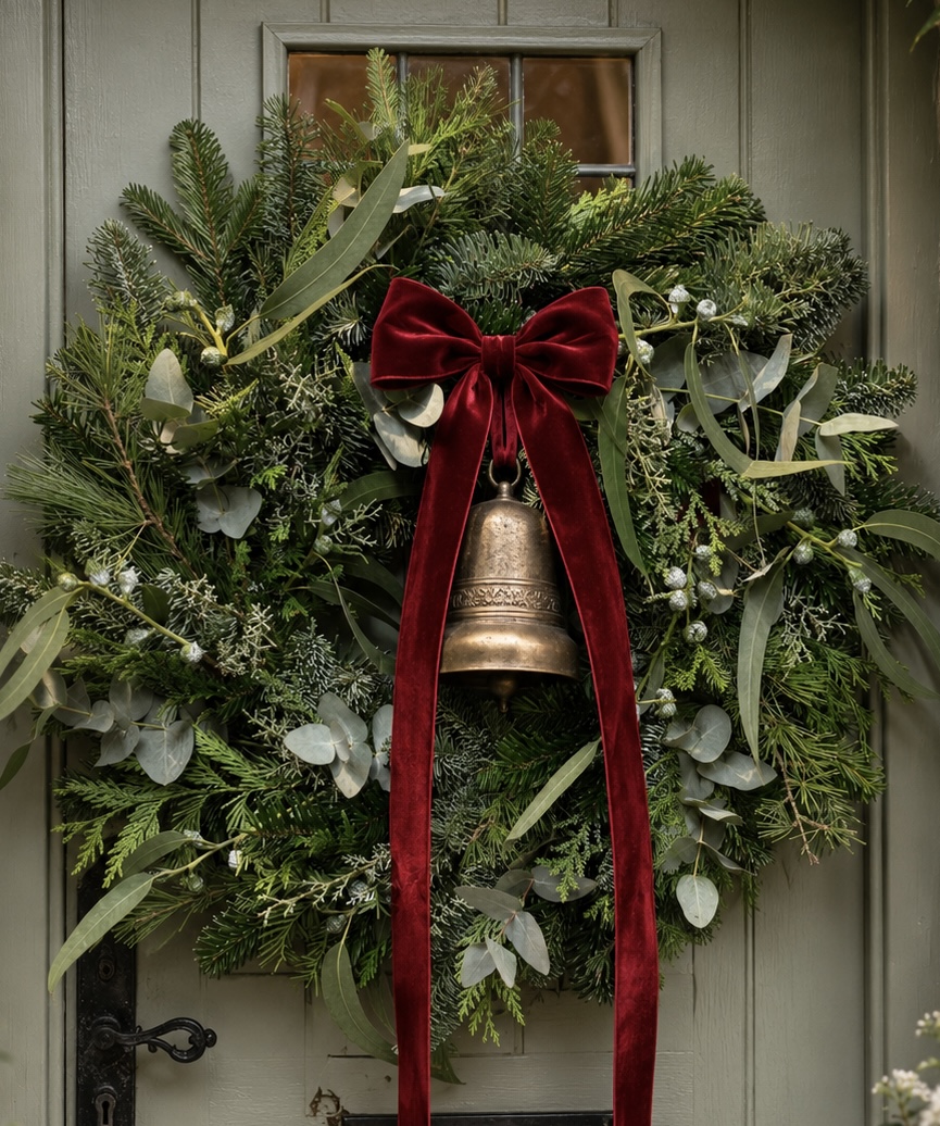 Christmas wreath by Willow and Moss