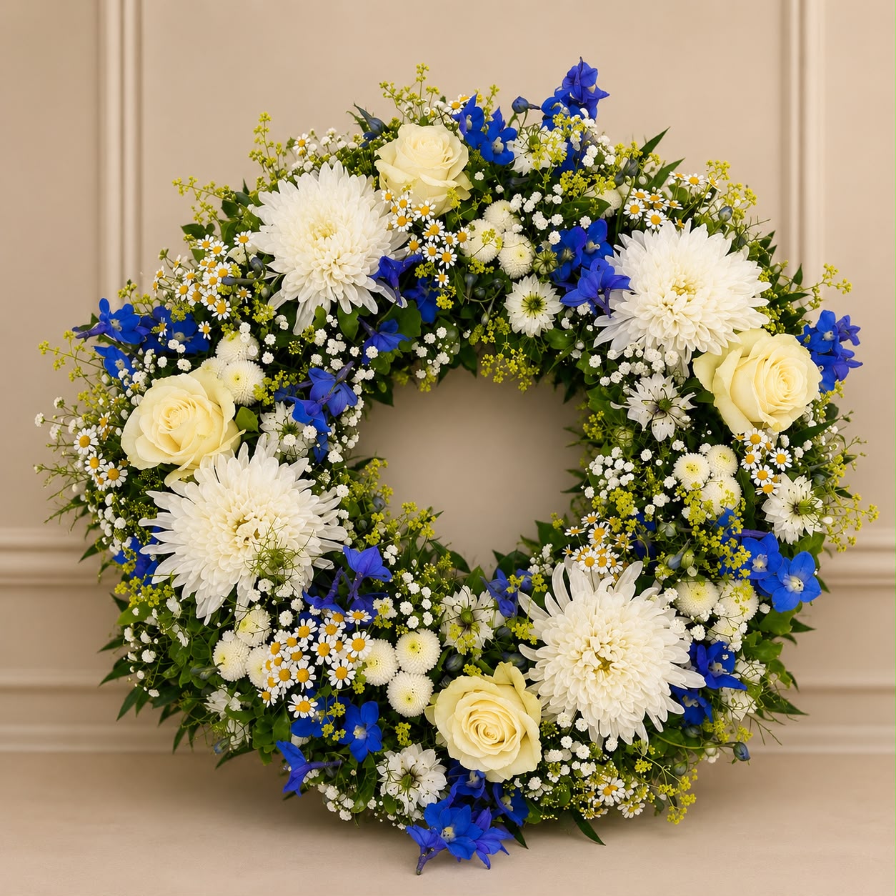Funeral wreath by Willow and Moss