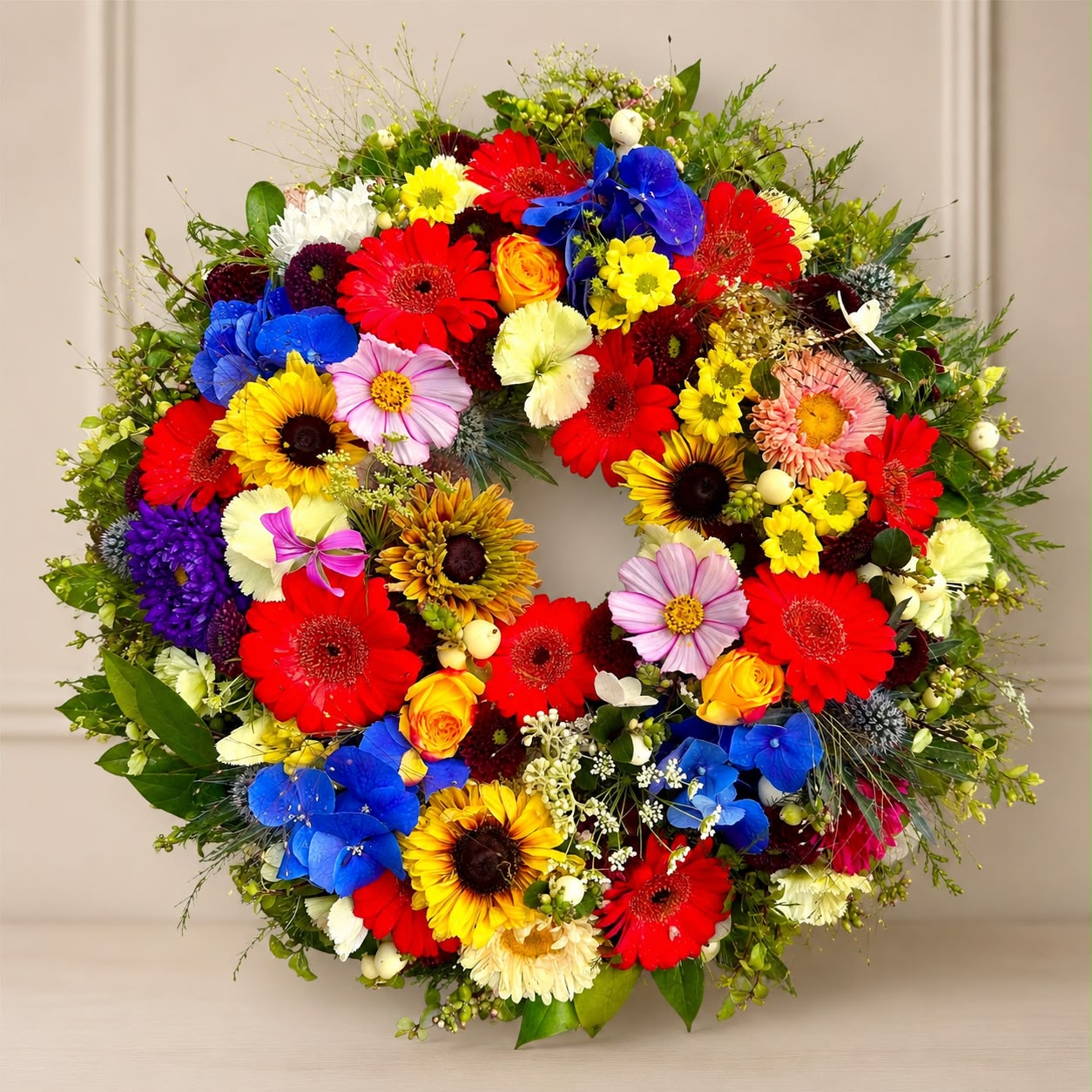 Funeral wreath by Willow and Moss