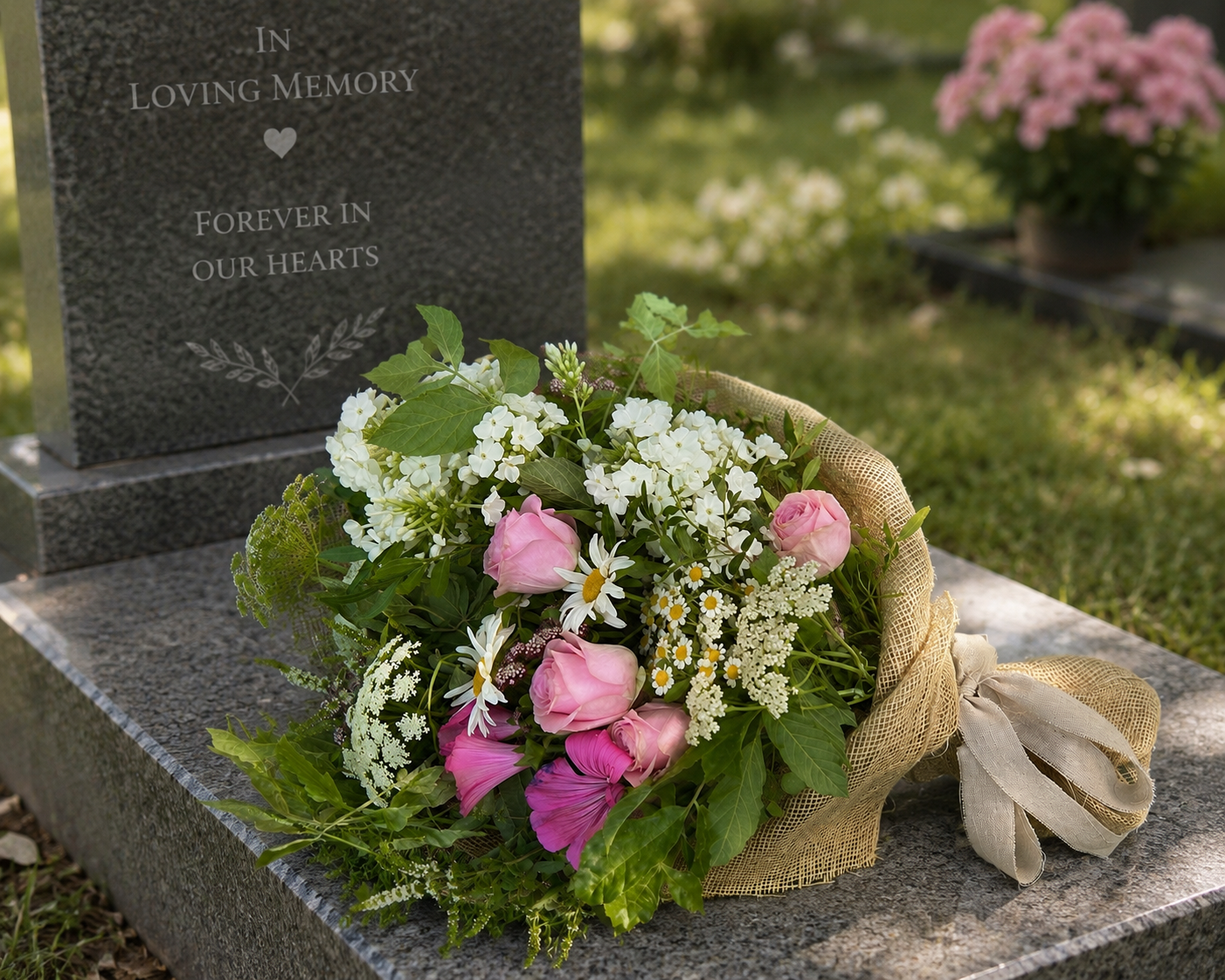Funeral sheaf by Willow and Moss