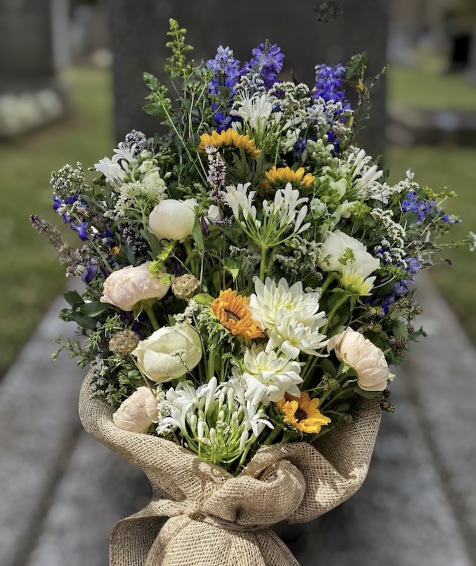 Funeral sheaf by Willow and Moss