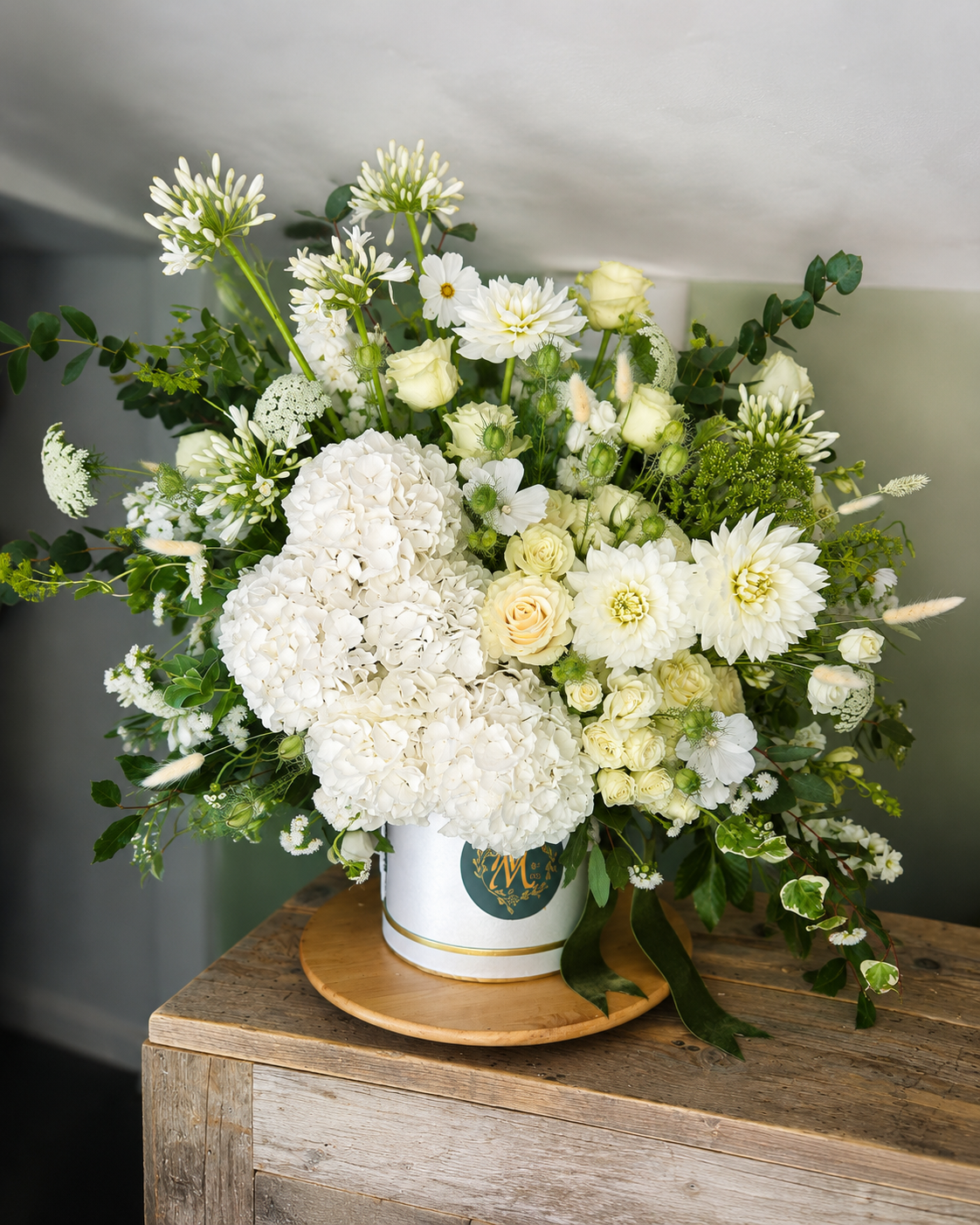 Luxury flower hatbox example